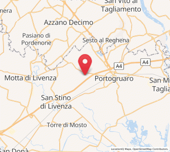 Map of Pradipozzo, Veneto