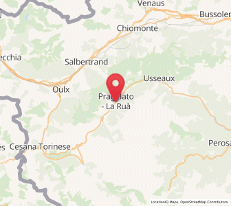 Map of Pragela, Piedmont