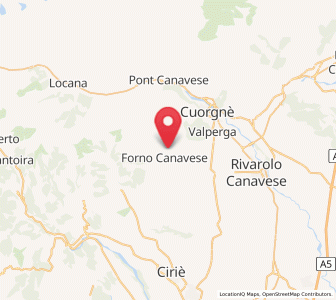 Map of Pratiglione, Piedmont