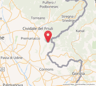 Map of Prepotto, Friuli Venezia Giulia