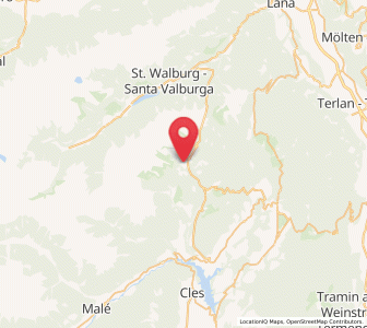 Map of Proves - Proveis, Trentino-Alto Adige
