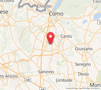 Map of Puginate, Lombardy