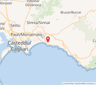 Map of Quartu Sant'Elena, Sardinia