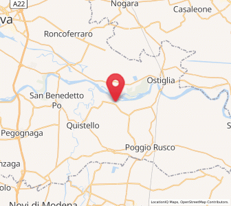 Map of Quingentole, Lombardy