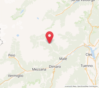 Map of Rabbi Fonti, Trentino-Alto Adige