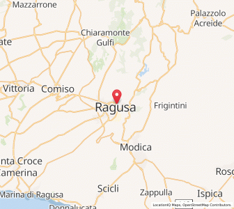 Map of Raguse, Sicily