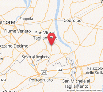 Map of Ramuscello, Friuli Venezia Giulia