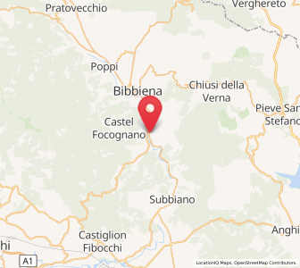 Map of Rassina, Tuscany