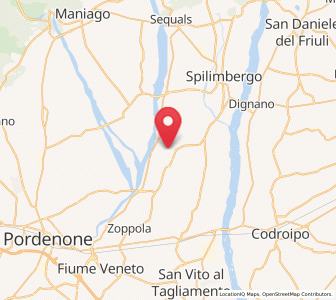 Map of Rauscedo-Domanins, Friuli Venezia Giulia