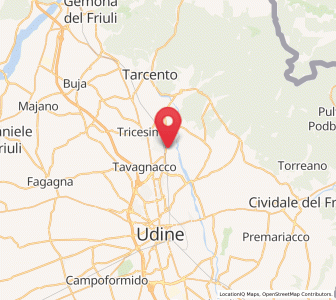 Map of Reana del Rojale, Friuli Venezia Giulia