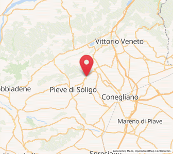 Map of Refrontolo, Veneto