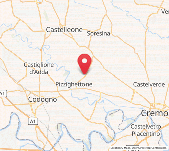 Map of Regona, Lombardy