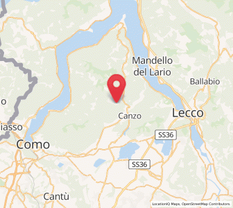 Map of Rezzago, Lombardy