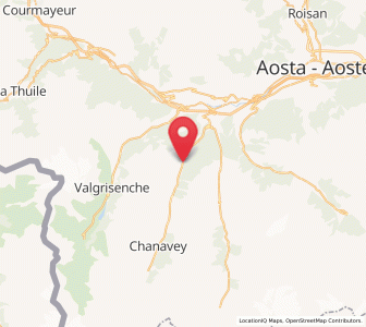 Map of Rhemes-Saint-Georges, Aosta Valley