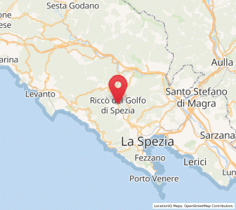 Map of Riccò del Golfo di Spezia, Liguria