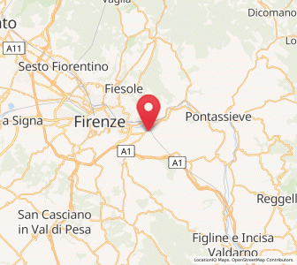 Map of Rimaggio, Tuscany