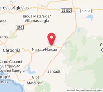 Map of Riomurtas, Sardinia