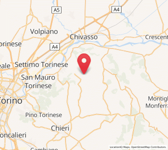 Map of Rivalba, Piedmont