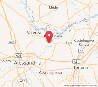 Map of Rivarone, Piedmont