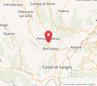 Map of Rivisondoli, Abruzzo