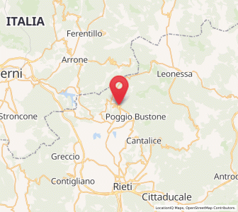 Map of Rivodutri, Lazio