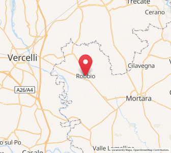 Map of Robbio, Lombardy