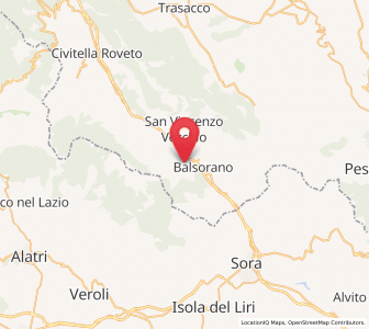 Map of Roccavivi, Abruzzo