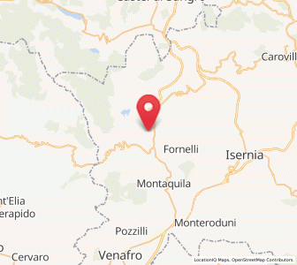 Map of Rocchetta a Volturno, Molise