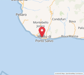 Map of Roghudi, Calabria