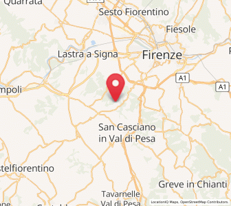 Map of Romola, Tuscany