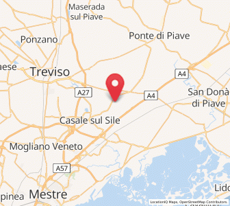Map of Roncade, Veneto