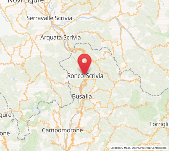 Map of Ronco Scrivia, Liguria