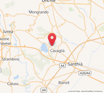 Map of Roppolo, Piedmont