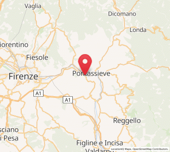 Map of Rosano, Tuscany