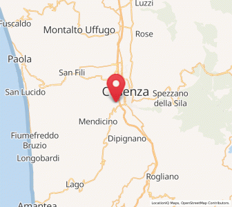 Map of Rosario, Calabria