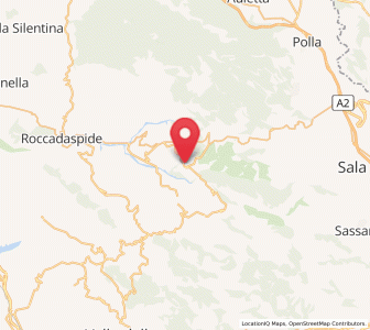 Map of Roscigno, Campania