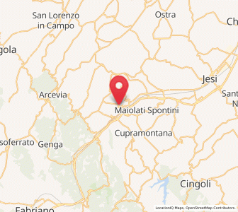 Map of Rosora, The Marches
