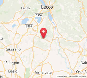Map of Rovagnate, Lombardy