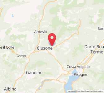 Map of Rovetta, Lombardy