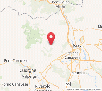 Map of Rueglio, Piedmont