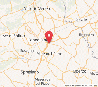 Map of Saccon, Veneto