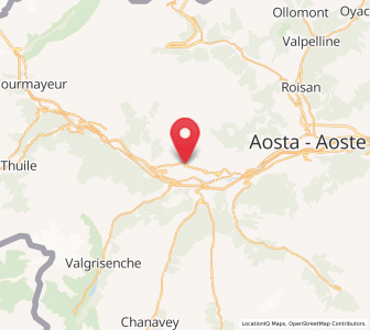 Map of Saint-Nicolas, Aosta Valley