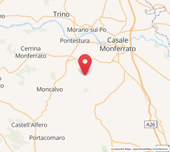 Map of Sala Monferrato, Piedmont