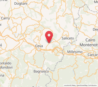 Map of Sale delle Langhe, Piedmont
