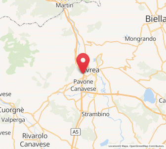 Map of Salerano Canavese, Piedmont