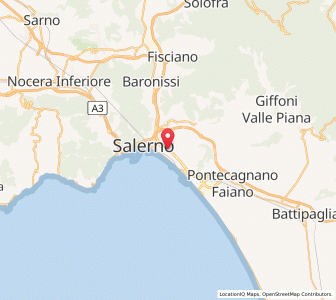 Map of Salerne, Campania