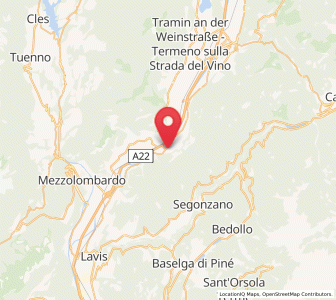 Map of Salorno, Trentino-Alto Adige