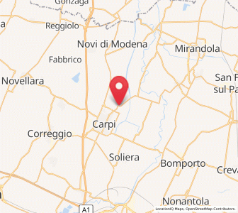 Map of Sam Marino, Emilia-Romagna