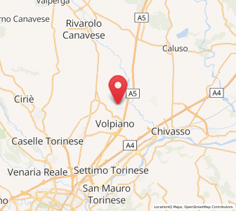 Map of San Benigno Canavese, Piedmont