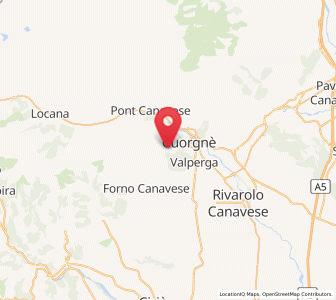 Map of San Colombano Belmonte, Piedmont